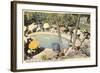Hotel Pool, Palm Springs, California-null-Framed Art Print