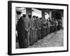 Hotel Porters Waiting For Zurich Arosa Train Arrival-Alfred Eisenstaedt-Framed Photographic Print