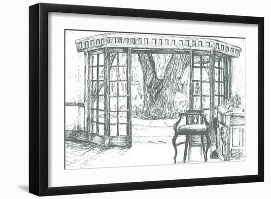 Hotel reception at Lake Naivasha, Kenya, 2006-Vincent Alexander Booth-Framed Giclee Print