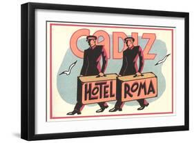 Hotel Roma, Bellboys-null-Framed Art Print