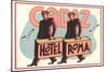 Hotel Roma, Bellboys-null-Mounted Art Print