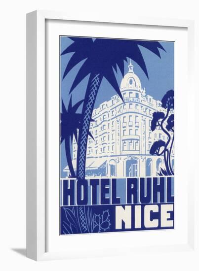 Hotel Ruhl, Nice, France-null-Framed Art Print