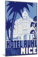 Hotel Ruhl, Nice, France-null-Mounted Art Print