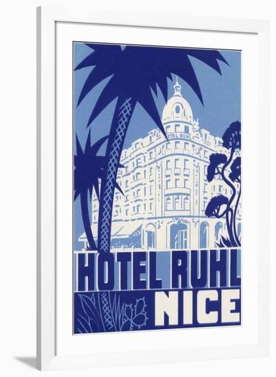 Hotel Ruhl, Nice, France-null-Framed Art Print