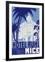Hotel Ruhl, Nice, France-null-Framed Art Print