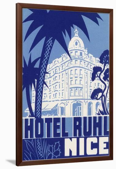 Hotel Ruhl, Nice, France-null-Framed Art Print