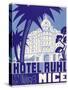 Hotel Ruhl Nice Luggage Label-null-Stretched Canvas