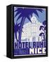 Hotel Ruhl Nice Luggage Label-null-Framed Stretched Canvas