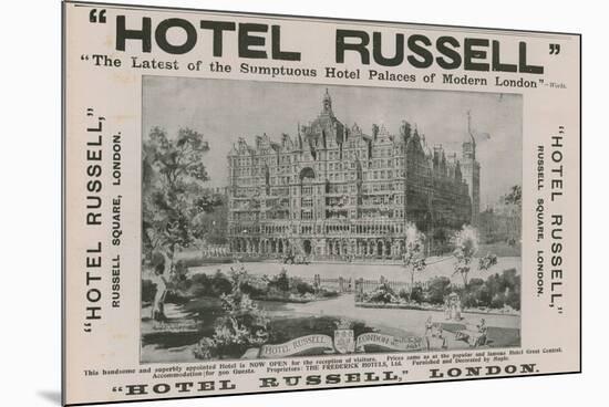 Hotel Russell, Russell Square, London-Harold Oakley-Mounted Giclee Print