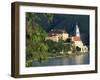 Hotel Schloss along Danube River, Durnstein, Austria-David Herbig-Framed Photographic Print