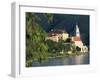 Hotel Schloss along Danube River, Durnstein, Austria-David Herbig-Framed Photographic Print