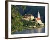 Hotel Schloss along Danube River, Durnstein, Austria-David Herbig-Framed Photographic Print