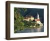 Hotel Schloss along Danube River, Durnstein, Austria-David Herbig-Framed Photographic Print