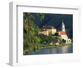 Hotel Schloss along Danube River, Durnstein, Austria-David Herbig-Framed Photographic Print