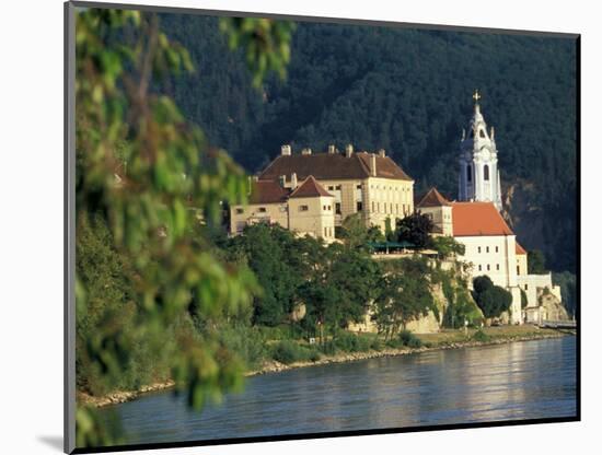 Hotel Schloss along Danube River, Durnstein, Austria-David Herbig-Mounted Photographic Print