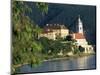 Hotel Schloss along Danube River, Durnstein, Austria-David Herbig-Mounted Photographic Print