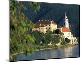 Hotel Schloss along Danube River, Durnstein, Austria-David Herbig-Mounted Photographic Print