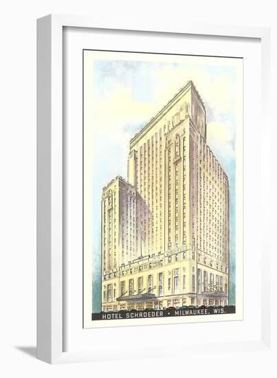 Hotel Schroeder, Milwaukee, Wisconsin-null-Framed Art Print