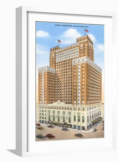 Hotel Schroeder, Milwaukee, Wisconsin-null-Framed Art Print