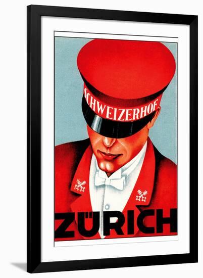 Hotel Schweizerhof Zurich Switzerland?-Vintage Lavoie-Framed Giclee Print