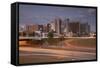 Hotel Sector, Dusk, Brasilia, Federal District, Brazil, South America-Ian Trower-Framed Stretched Canvas