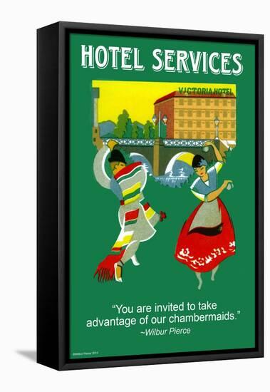 Hotel Services-Wilbur Pierce-Framed Stretched Canvas