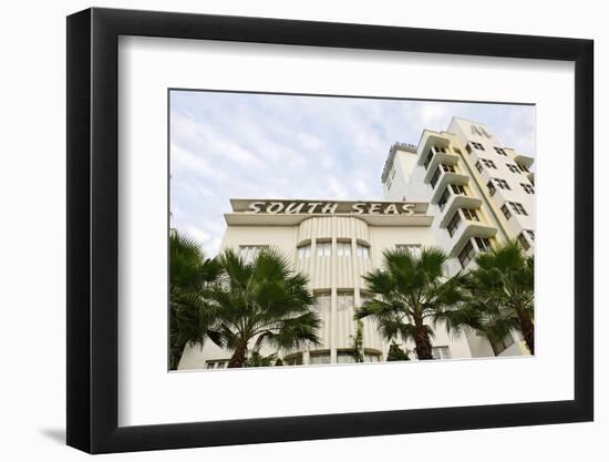 Hotel 'South Seas', Collins Avenue, Miami South Beach, Art Deco District, Florida, Usa-Axel Schmies-Framed Photographic Print