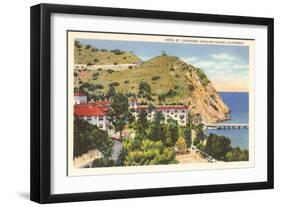 Hotel St. Catherine, Catalina, California-null-Framed Art Print