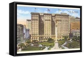 Hotel St. Francis, Union Square, San Francisco, California-null-Framed Stretched Canvas