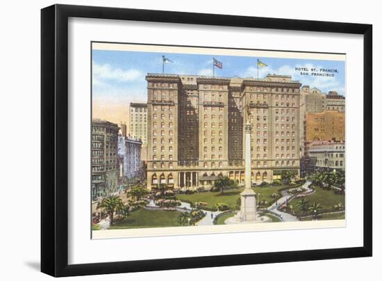 Hotel St. Francis, Union Square, San Francisco, California-null-Framed Art Print