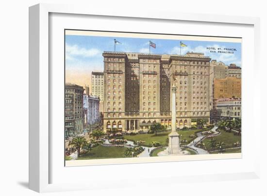 Hotel St. Francis, Union Square, San Francisco, California-null-Framed Art Print