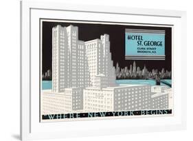 Hotel St. George, Brooklyn-null-Framed Art Print