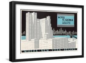 Hotel St. George, Brooklyn-null-Framed Art Print