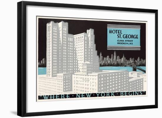 Hotel St. George, Brooklyn-null-Framed Art Print