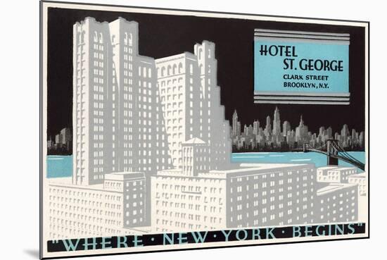 Hotel St. George, Brooklyn-null-Mounted Art Print