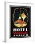 Hotel St. Gotthard Zurich Poster-Otto Baumberger-Framed Giclee Print