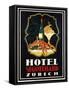 Hotel St. Gotthard Zurich Poster-Otto Baumberger-Framed Stretched Canvas