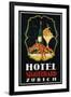 Hotel St. Gotthard Zurich Poster-Otto Baumberger-Framed Giclee Print