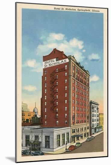 Hotel St. Nicholas, Springfield, Illinois-null-Mounted Art Print