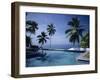 Hotel Swimming Pool, Kovalam, Kerala State, India-Strachan James-Framed Photographic Print