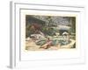 Hotel Swimming Pool, Palm Springs, California-null-Framed Art Print