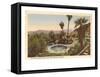 Hotel Swimming Pool, Palm Springs, California-null-Framed Stretched Canvas