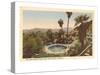 Hotel Swimming Pool, Palm Springs, California-null-Stretched Canvas