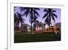 Hotel 'The Carlyle' at Dusk, Ocean Drive, Miami South Beach, Art Deco District, Florida, Usa-Axel Schmies-Framed Photographic Print