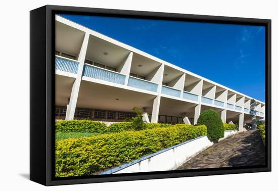 Hotel Tijuco Conceived by the Famous Architect Oscar Niemeyer-Gabrielle and Michael Therin-Weise-Framed Stretched Canvas