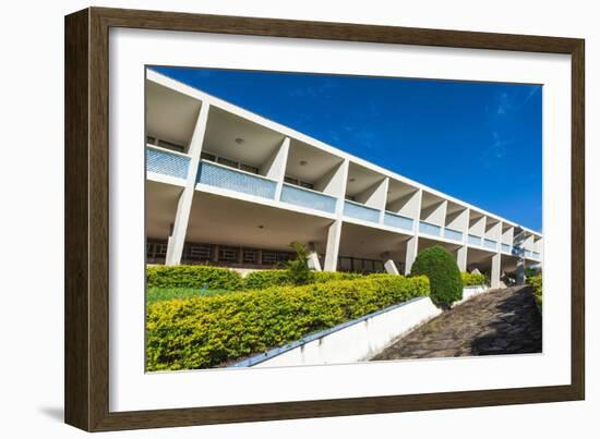 Hotel Tijuco Conceived by the Famous Architect Oscar Niemeyer-Gabrielle and Michael Therin-Weise-Framed Photographic Print