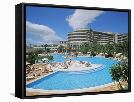 Hotel Torviscas Playa, Playa De Las Americas, Tenerife, Canary Islands, Spain-Hans Peter Merten-Framed Stretched Canvas
