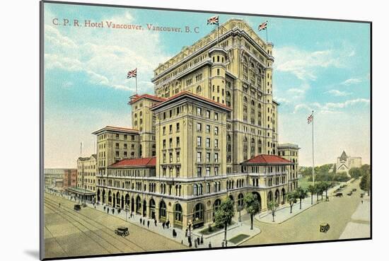 Hotel Vancouver, British Columbia-null-Mounted Art Print