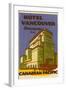 Hotel Vancouver Luggage Label-null-Framed Giclee Print