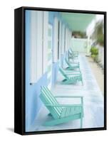 Hotel Verandah, Caye Caulker, Belize-Russell Young-Framed Stretched Canvas